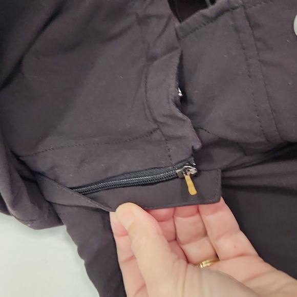 L.L. Bean Women's Black Jacket Coat With Detachable Hood Size Large - Picture 7 of 12